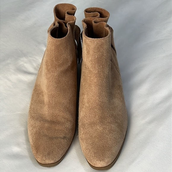 Aerosoles Tan Suede Crosswalk Ankle Boots - Picture 2 of 8